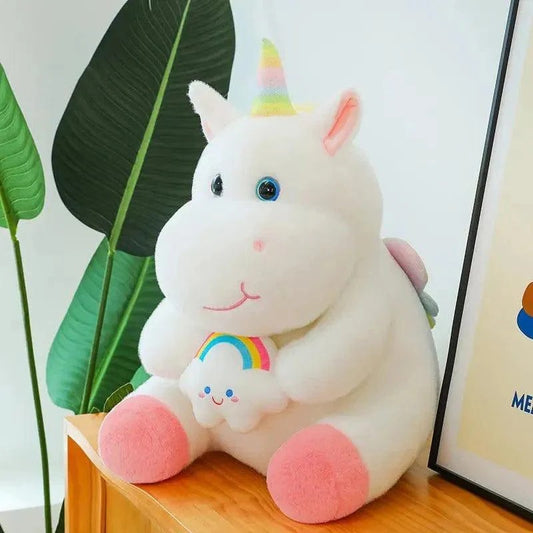 Cute Unicorn Plush Soft Toy – Soft Rainbow Unicorn Teddy for Kids & Room Decor