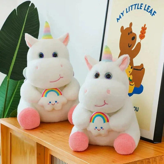 Cute Unicorn Plush Soft Toy – Soft Rainbow Unicorn Teddy for Kids & Room Decor