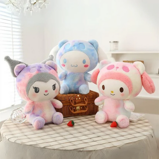 Kawaii Bear Cosplay Plush Toy – Cute Soft Cartoon Doll for Kids, Home Decor & Gift